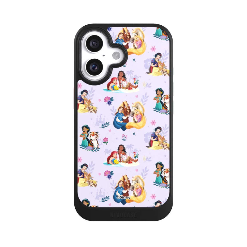 iPhone 16 NIVOcore Princess Floral Pattern Purple