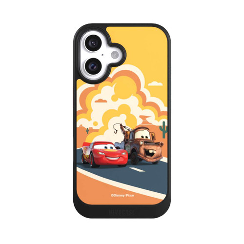 Apple iPhone 16 NIVOcore Disney Cars Lightning McQueen Und Hook on the Road