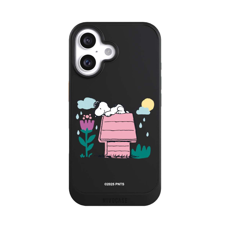 iPhone 16 NIVOcore Snoopy Hundehütte Frühling transparent