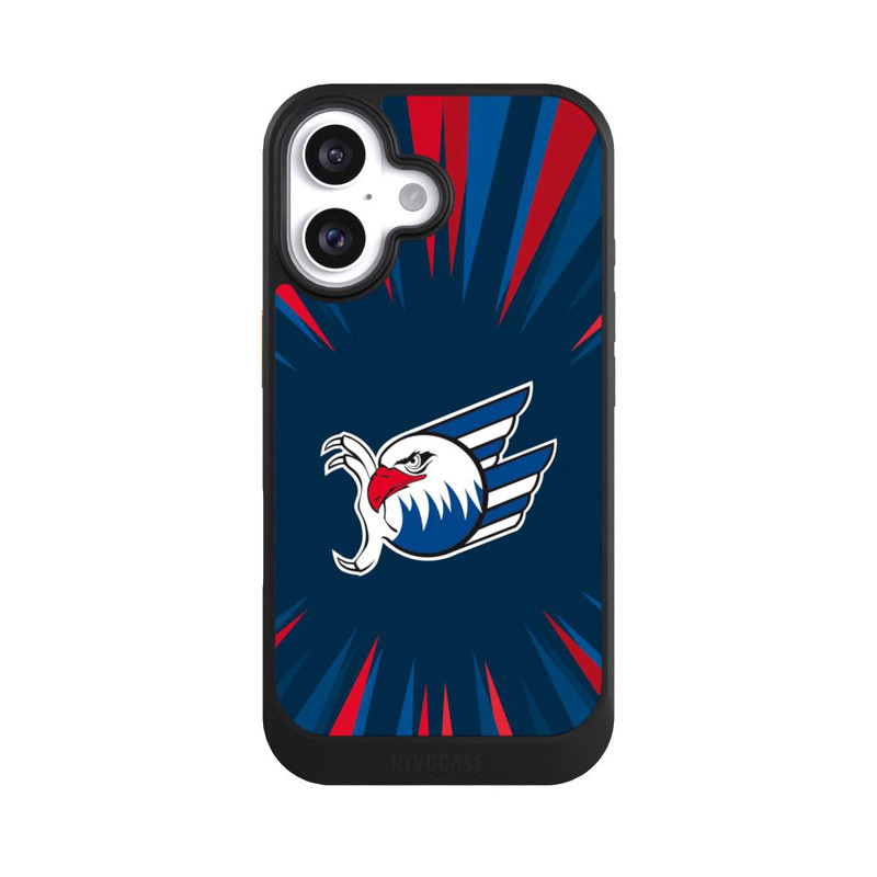 iPhone 16 NIVOcore Adler Mannheim Strahlen Blau Rot