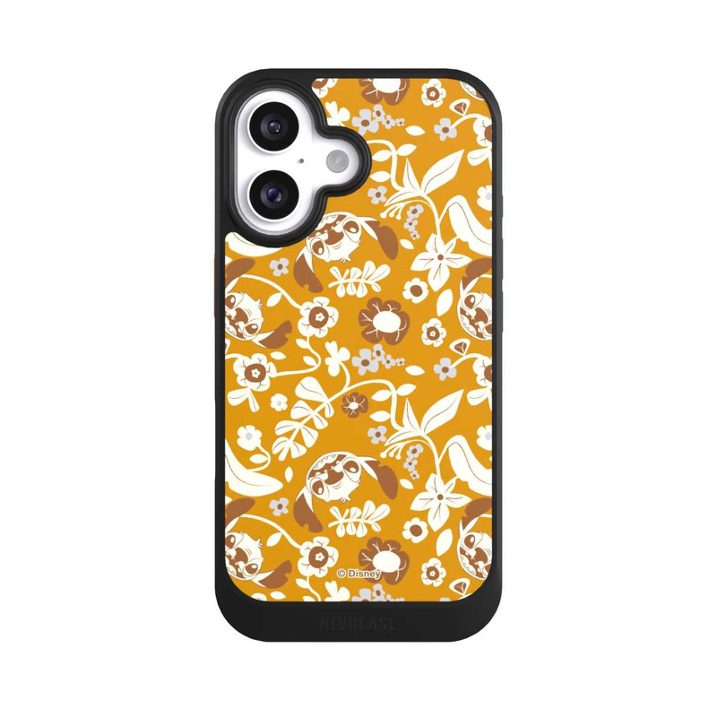 iPhone 16 NIVOcore Stitch Floral Mustard Pattern