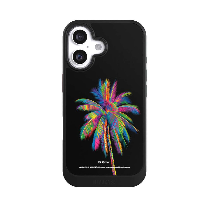 iPhone 16 NIVOcore Regenbogen Palme