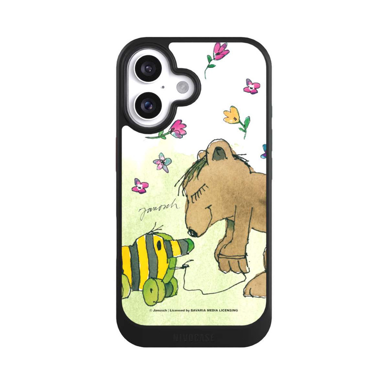 iPhone 16 NIVOcore Bär und Tigerente Blumenregen