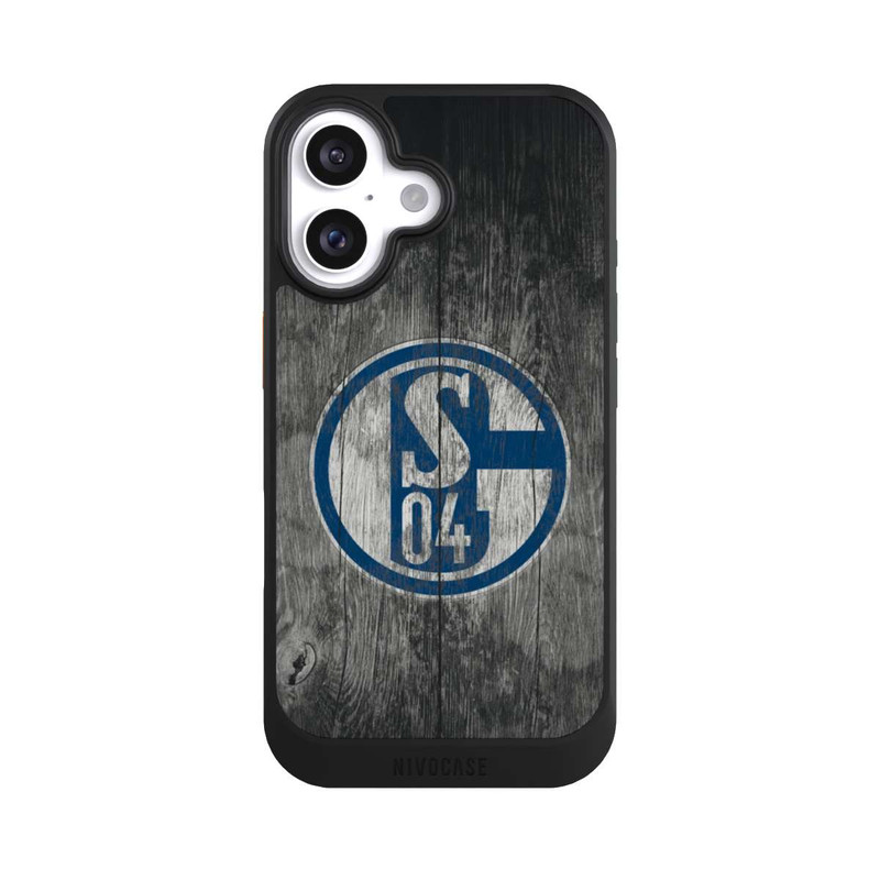 iPhone 16 NIVOcore Schalke 04 Holz Look