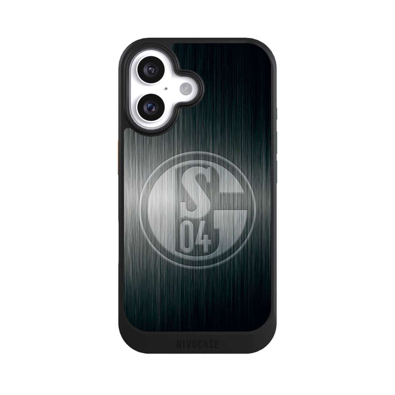 iPhone 16 NIVOcore Schalke 04 Metall Look