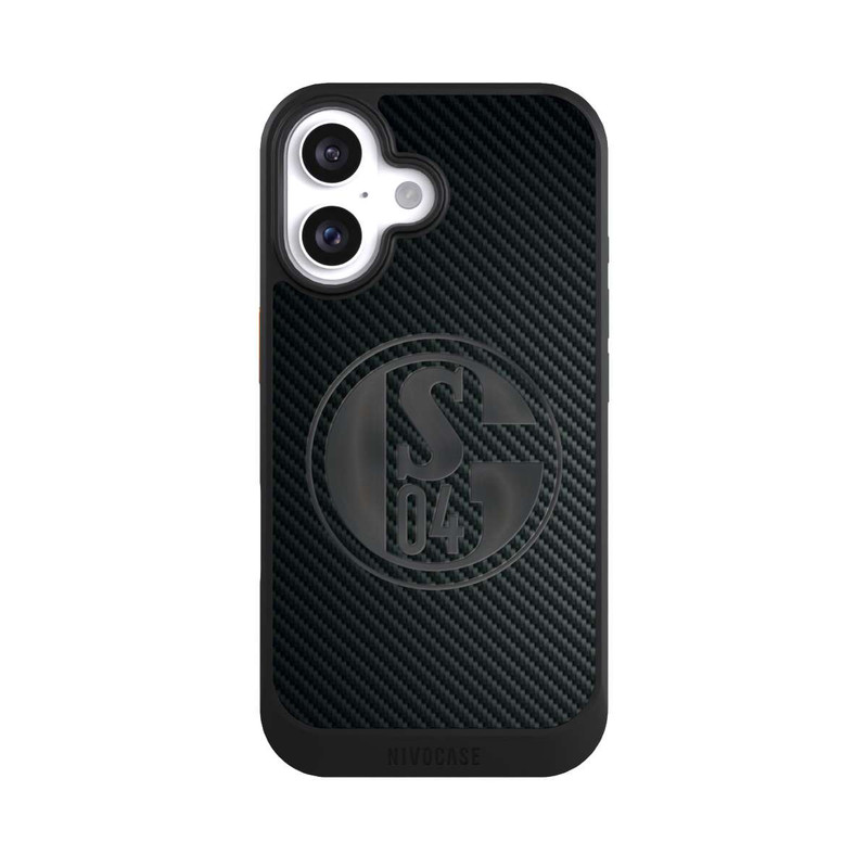 iPhone 16 NIVOcore Schalke 04 Carbon Look