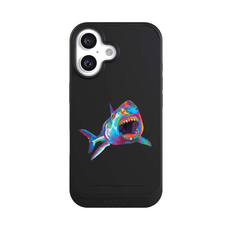 iPhone 16 NIVOcore Shark Pop Colour transparent
