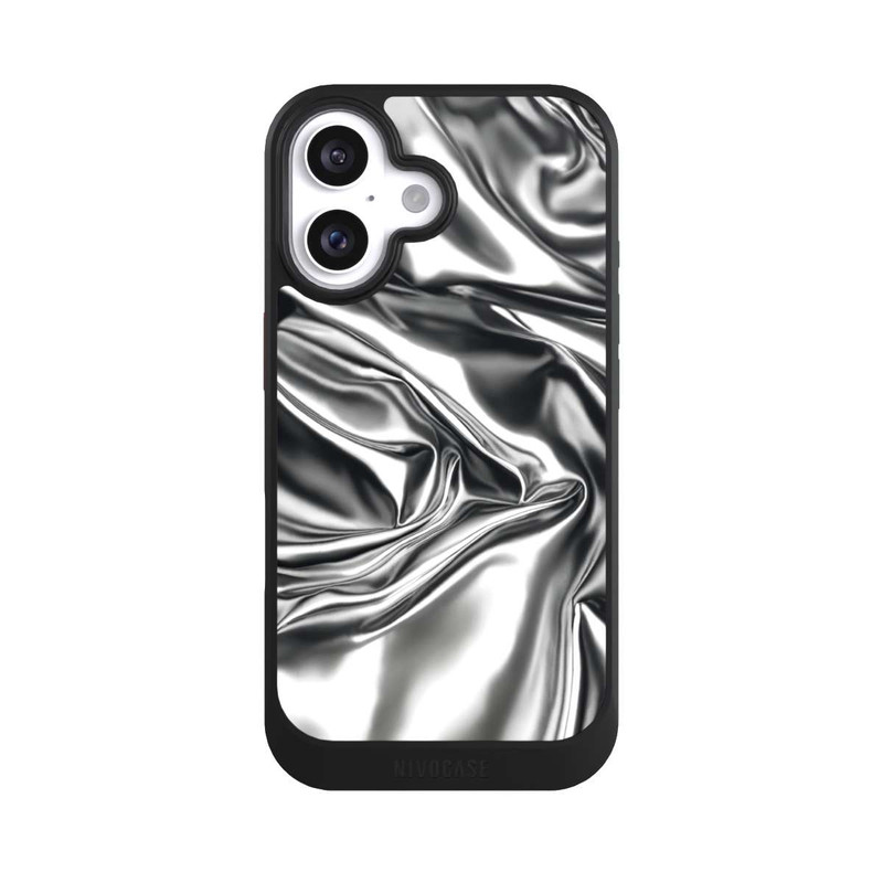 iPhone 16 NIVOcore Shiny Chrome Silver