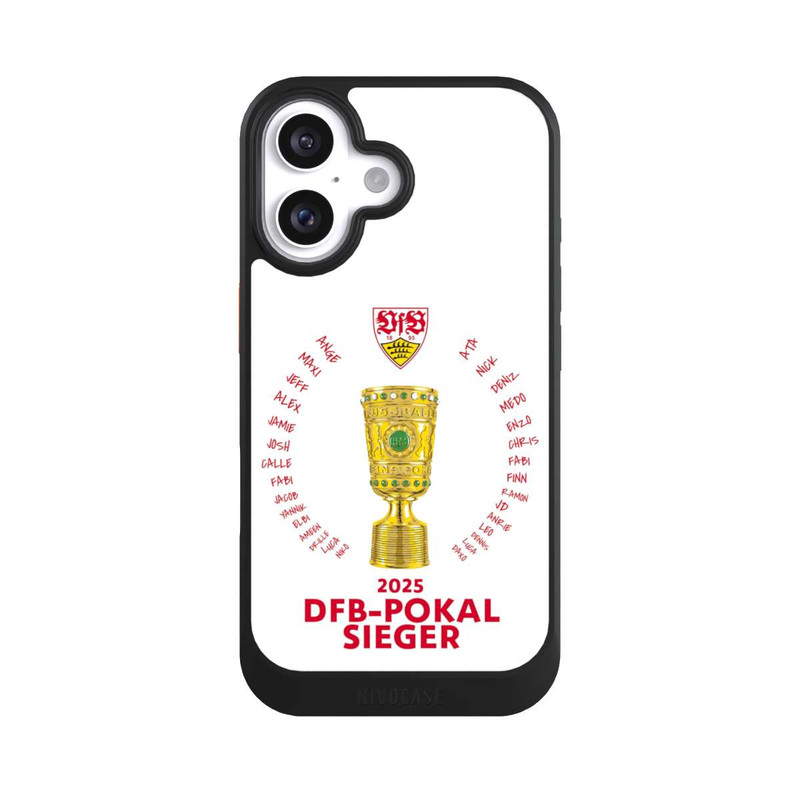 iPhone 16 NIVOcore VfB DFB-Pokal Sieger Weiß