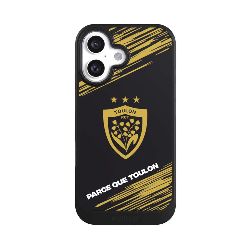 iPhone 16 NIVOcore RCT Logo Gold Monochrom