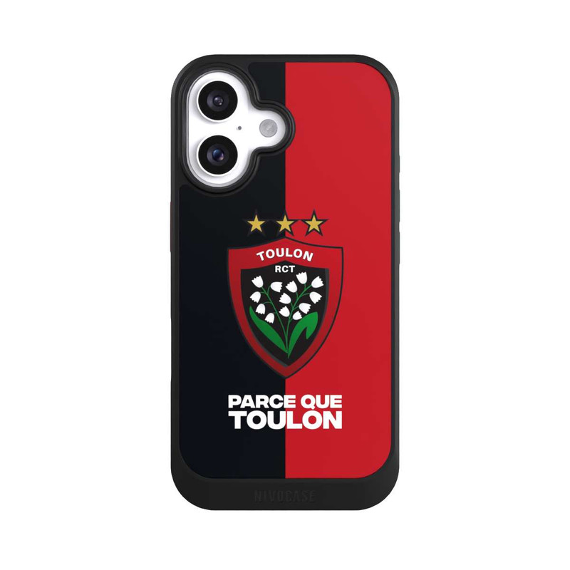 iPhone 16 NIVOcore Logo Rot Schwarz RCT
