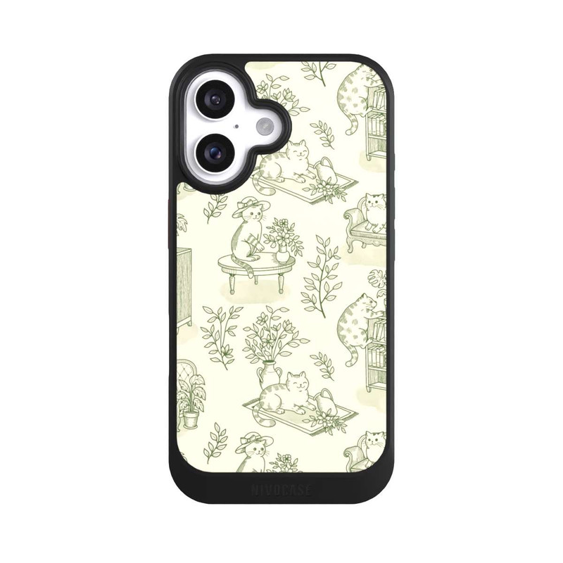 iPhone 16 NIVOcore Chonky Cats Toile de Jouy