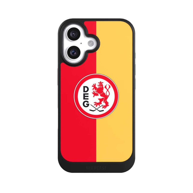 iPhone 16 NIVOcore DEG Logo Gelb und Rot