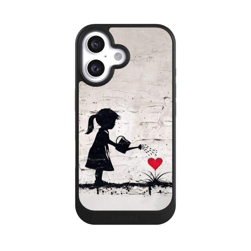 iPhone 16 NIVOcore Girl Watering Bunch of Flowers 