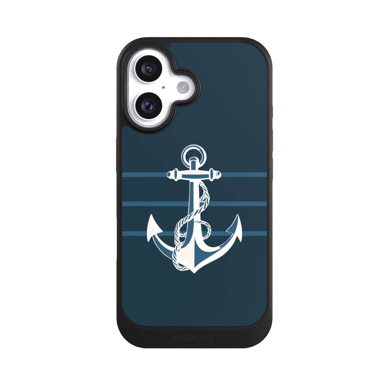 iPhone 16 NIVOcore Anchor Line Blue with AI
