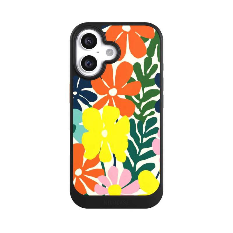 iPhone 16 NIVOcore Blumen Farbenpracht