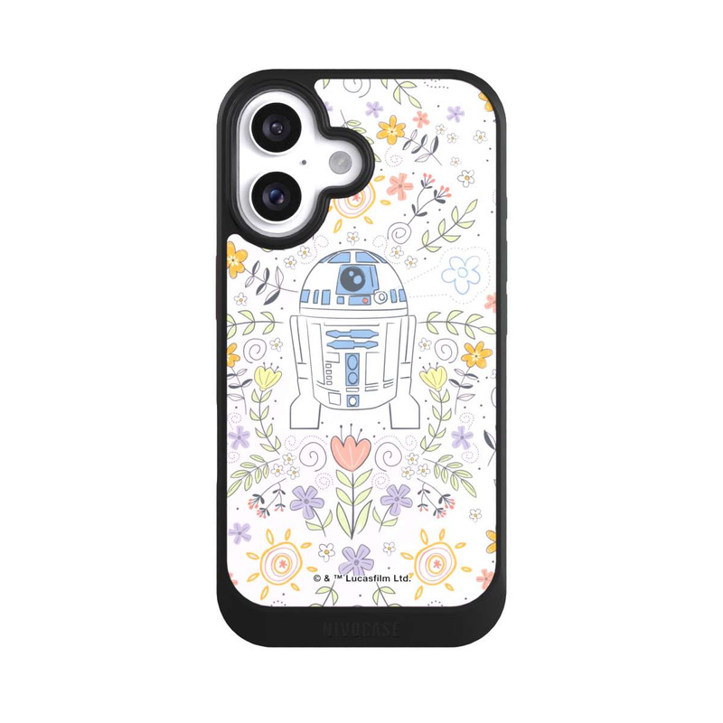iPhone 16 NIVOcore R2D2 Blumen Muster