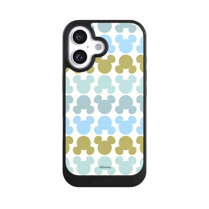 iPhone 16 NIVOcore Disney Mickey Icon Pattern Green and Blue
