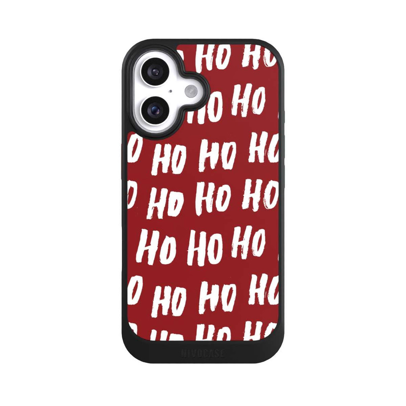 iPhone 16 NIVOcore Ho Ho Ho Weihnachten Rotes Muster