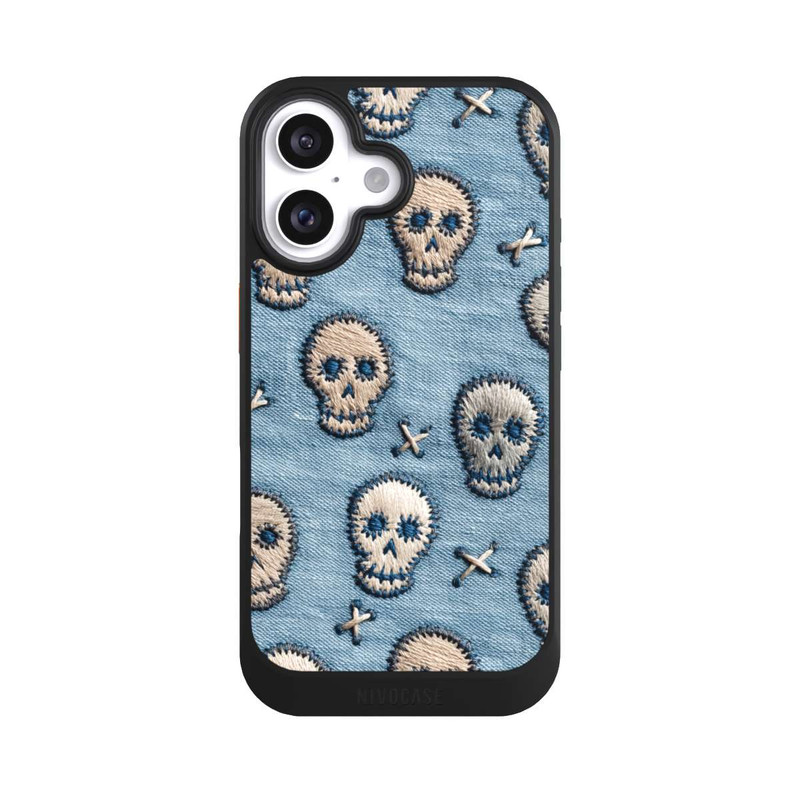 iPhone 16 NIVOcore Jeans Schädel