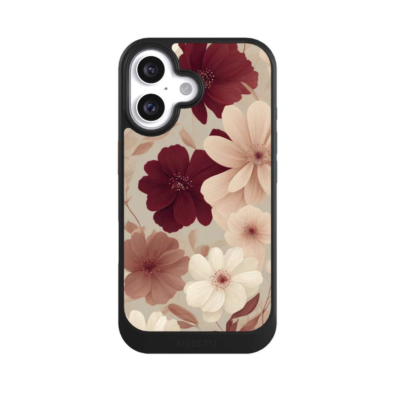 iPhone 16 NIVOcore Romantische Pastellblumen mit KI