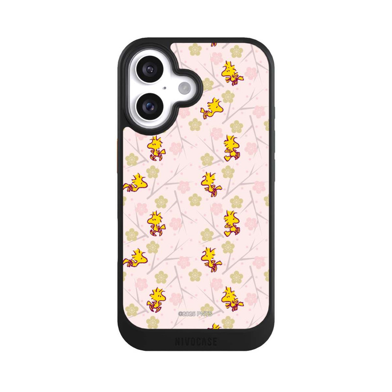 iPhone 16 NIVOcore Woodstock Pink Muster