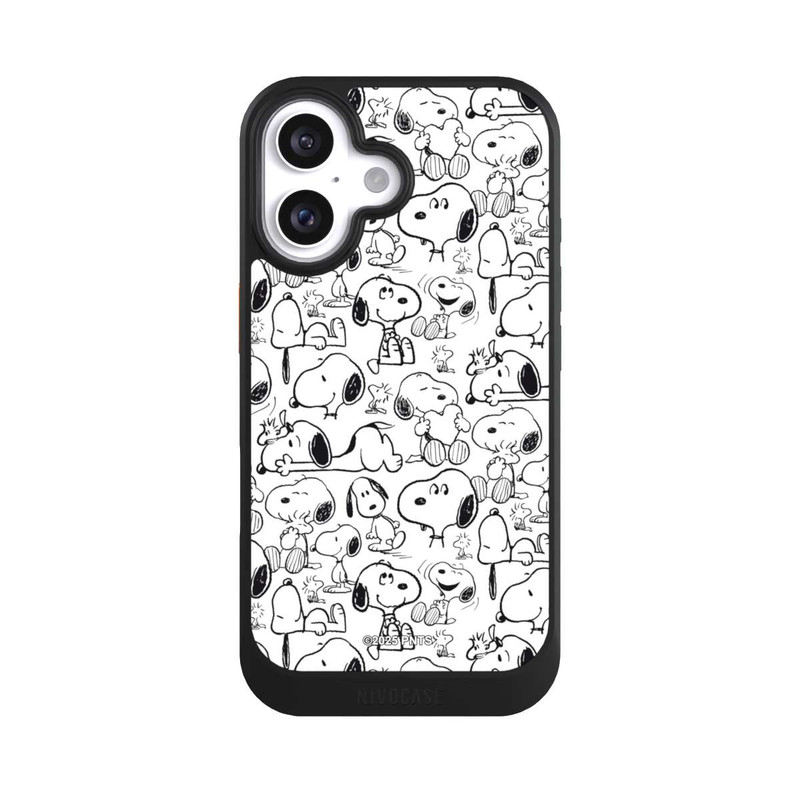 iPhone 16 NIVOcore Classic Snoopy Pattern White