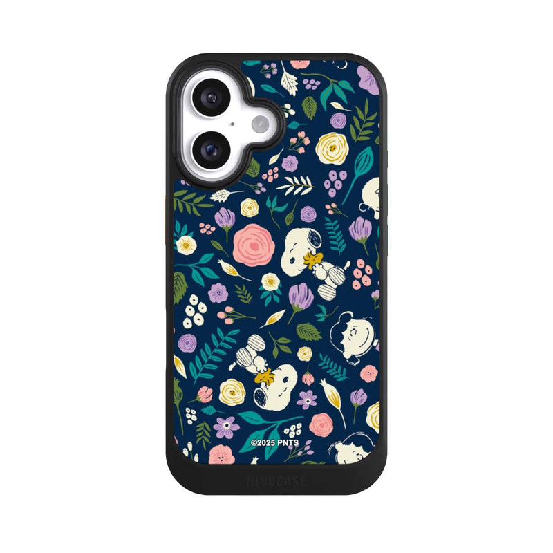 iPhone 16 NIVOcore Peanuts Dark Flower Pattern
