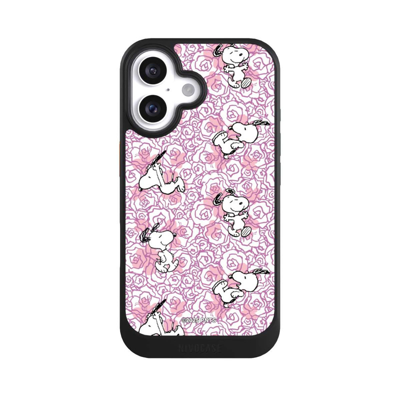 iPhone 16 NIVOcore Peanuts Pink Roses Pattern