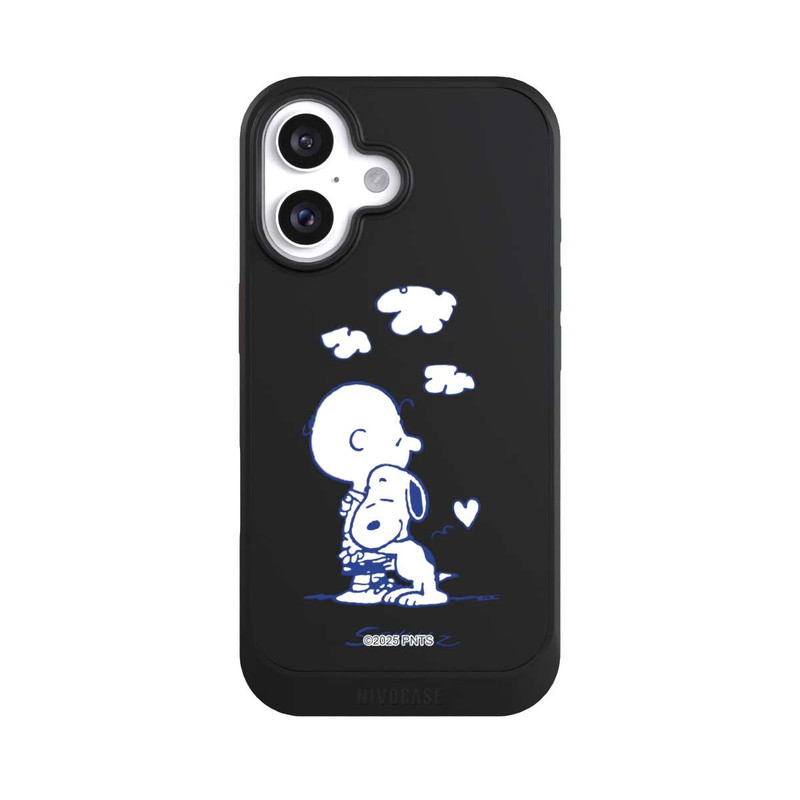 iPhone 16 NIVOcore Peanuts Charlie Brown Snoopy Hug Transparent