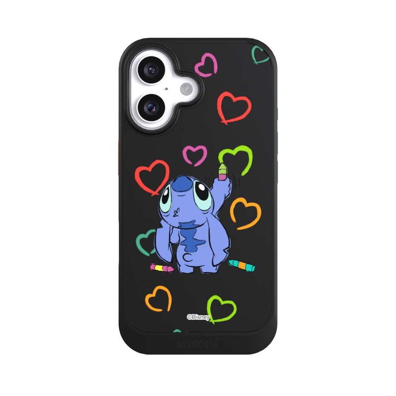 iPhone 16 NIVOcore Stitch Draws a Heart Transparent