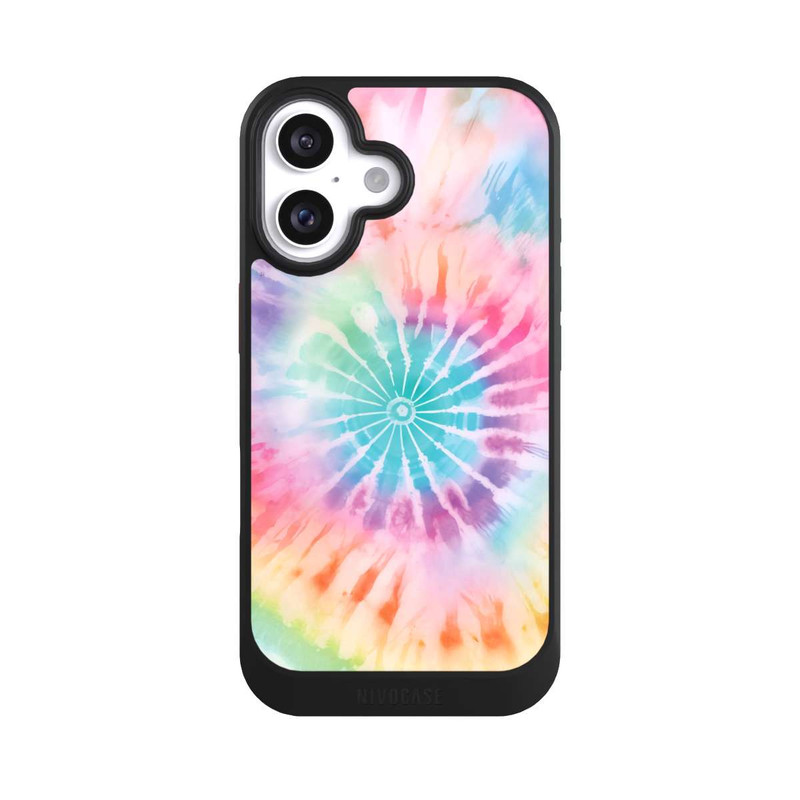 iPhone 16 NIVOcore Rainbow Color Tie Dye 