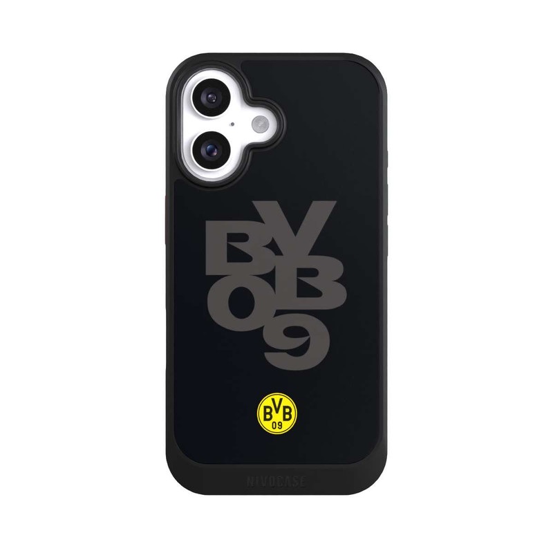 iPhone 16 NIVOcore BVB09 Grau Schwarz