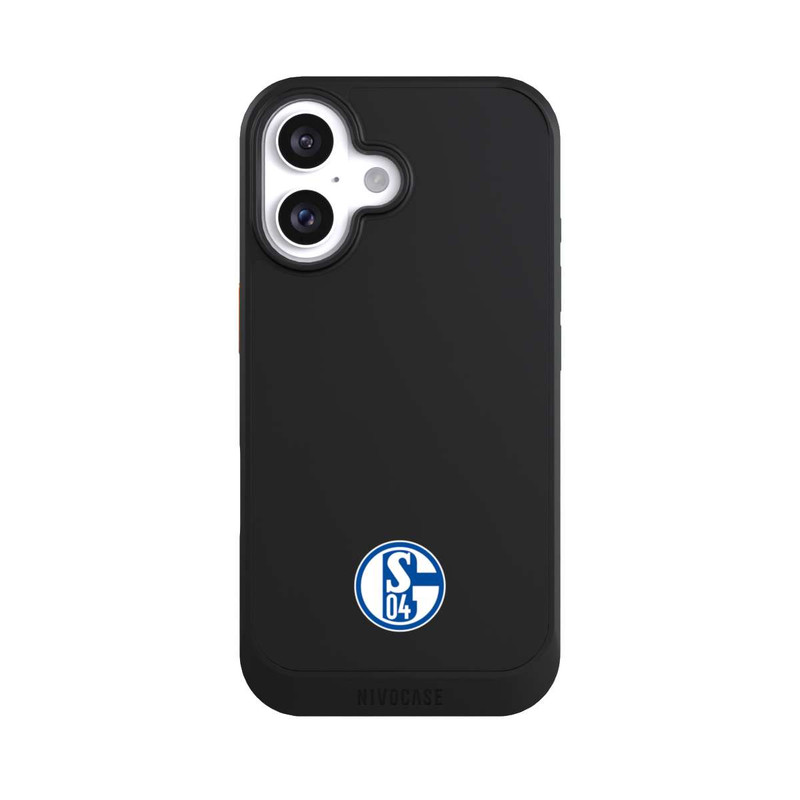 iPhone 16 NIVOcore FC Schalke 04 Logo Klein Transparent