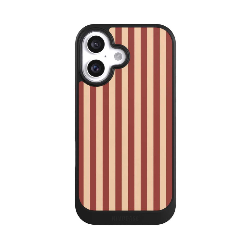 iPhone 16 NIVOcore Streifen Tan