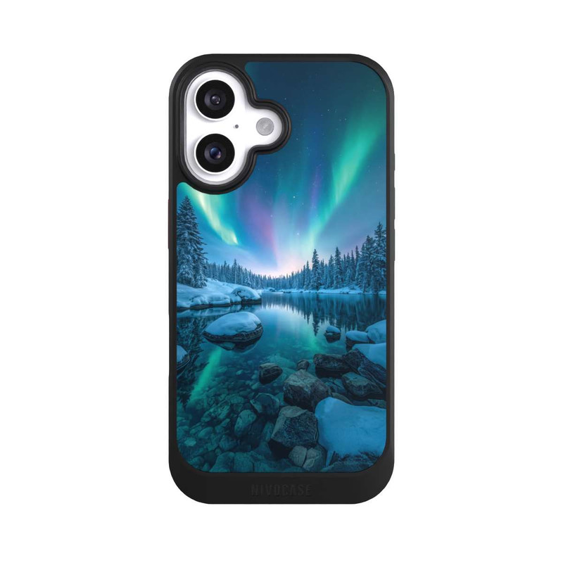 iPhone 16 NIVOcore Nordlichter Glühen mit KI
