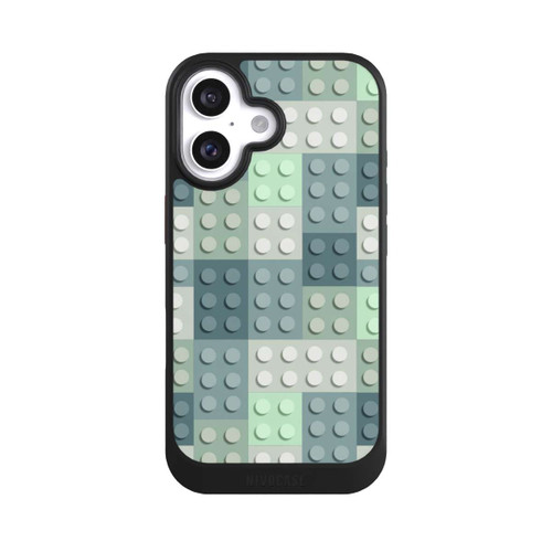 Apple iPhone 16 NIVOcore Green Blocks Pattern