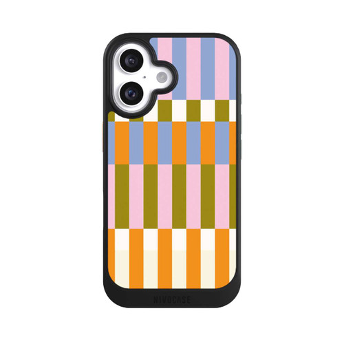 Apple iPhone 16 NIVOcore Buntes Karomuster