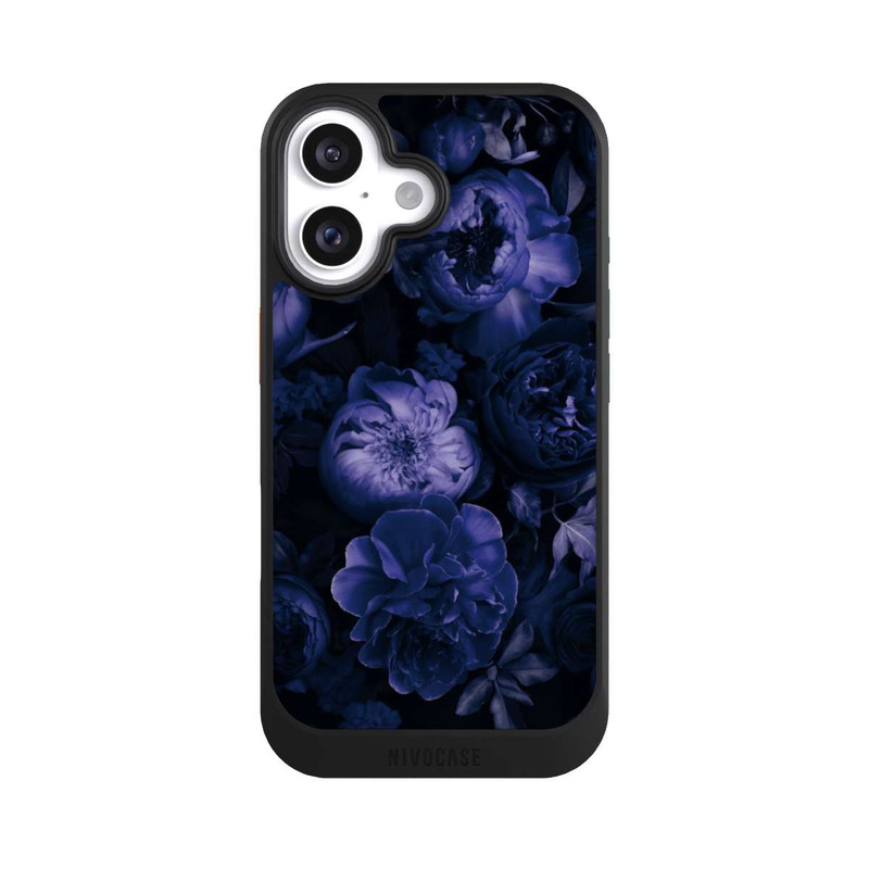 iPhone 16 NIVOcore Victorian Grandeur Large Flowers Purple Mit KI