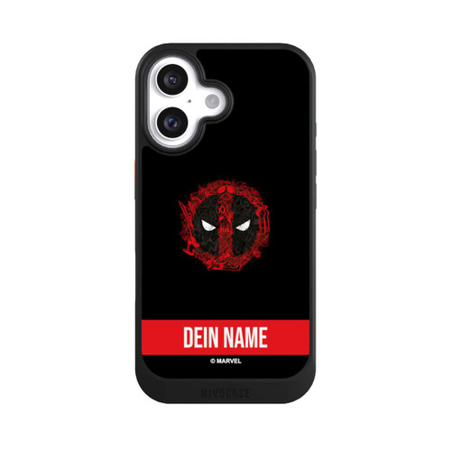Apple iPhone 16 NIVOcore Deadpool Logo Personalisierbar