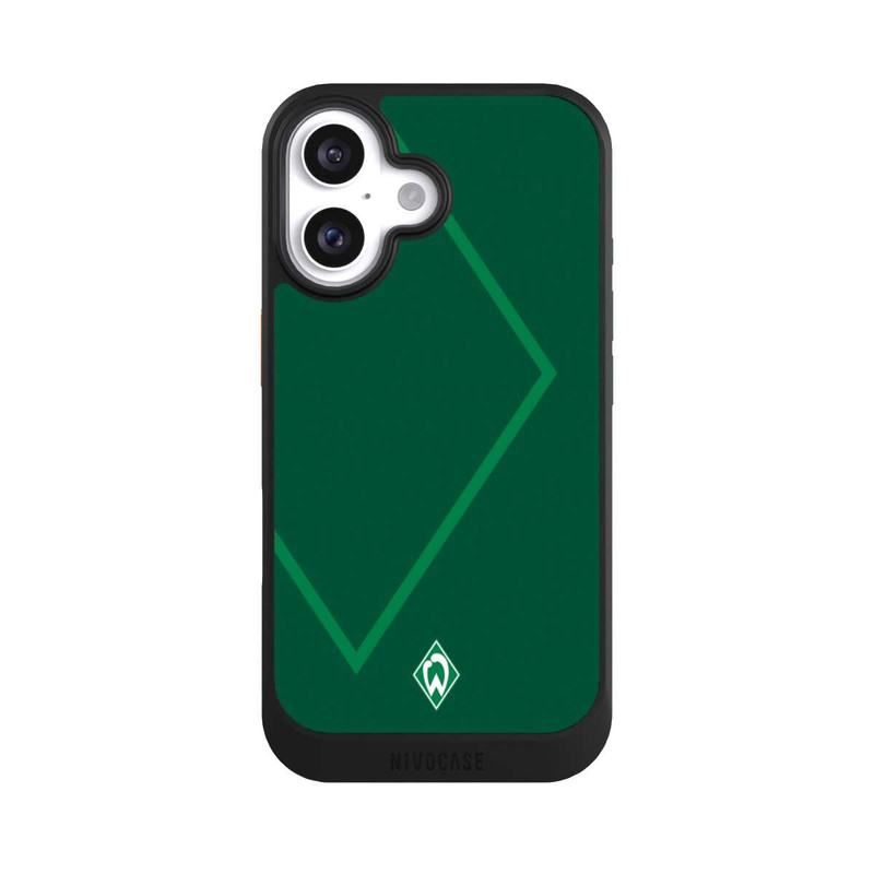 iPhone 16 NIVOcore Werder Grün Rautenelement