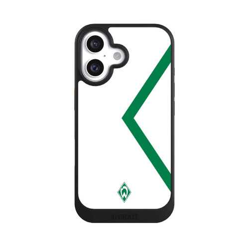 Apple iPhone 16 NIVOcore Werder Bremen Rautenelement Grün