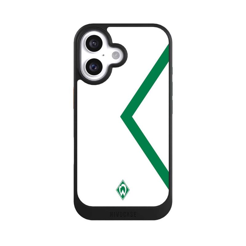 iPhone 16 NIVOcore Werder Bremen Rautenelement Grün