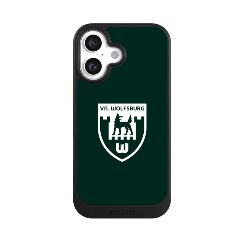 iPhone 16 NIVOcore VfL Wolfsburg Retrowappen Grün