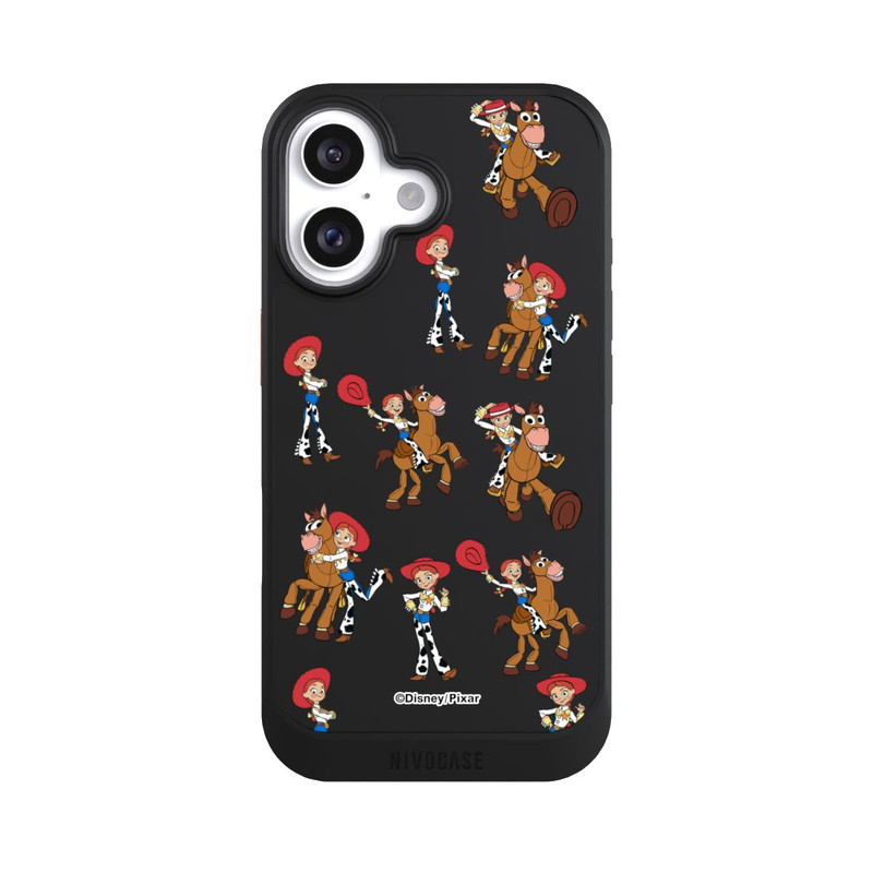 iPhone 16 NIVOcore Toy Story 5 Jessie Cowboy Pattern Transparent