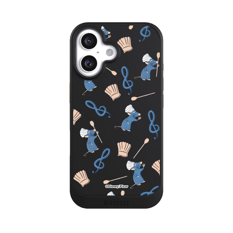 iPhone 16 NIVOcore Remy Ratatouille Transparent Disney Muster