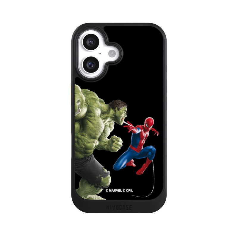 iPhone 16 NIVOcore Spider-Man und Hulk