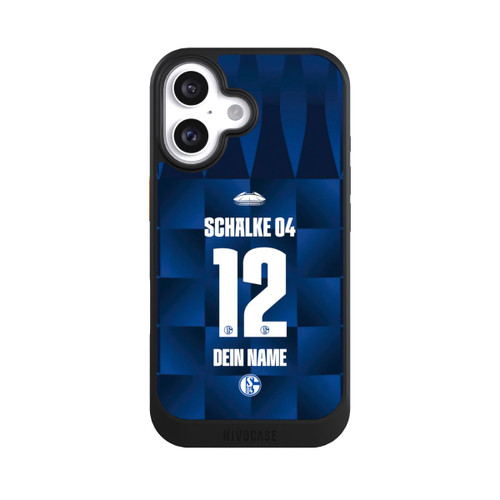 Apple iPhone 16 NIVOcore Schalke 04 Trikot Personalisierbar 26-27