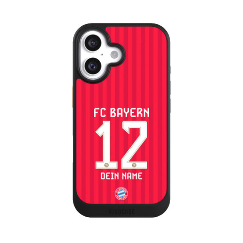 Apple iPhone 16 NIVOcore FC Bayern München Trikot Personalisierbar 26-27