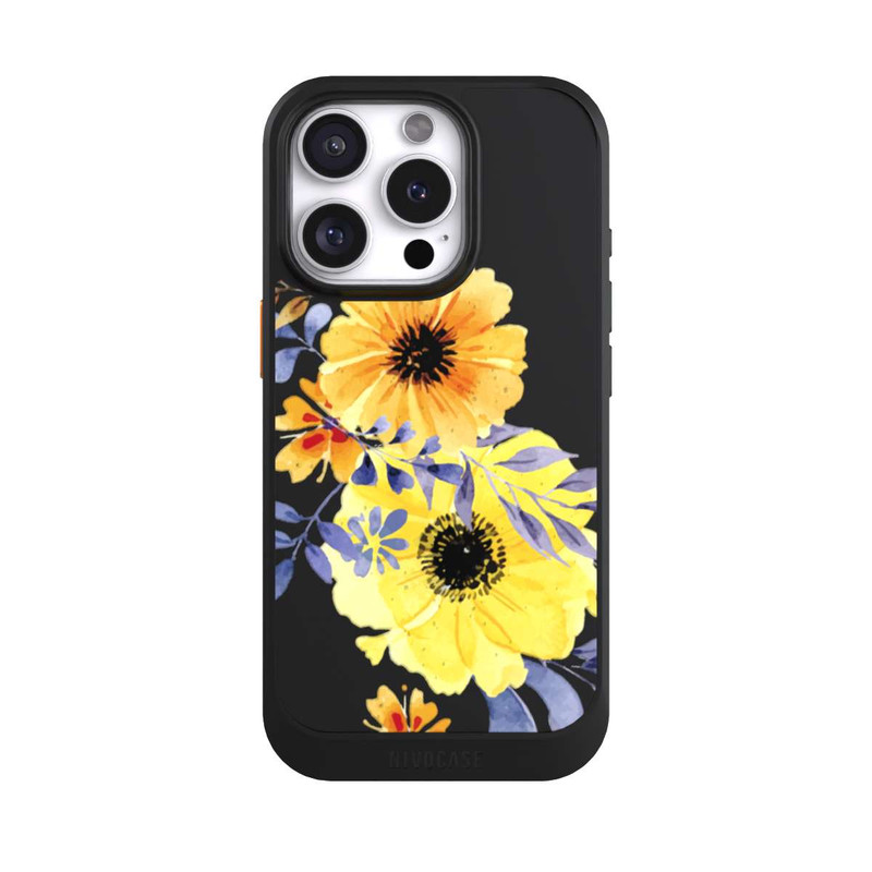 iPhone 16 Pro NIVOcore Fleurs Suédoises Jaunes